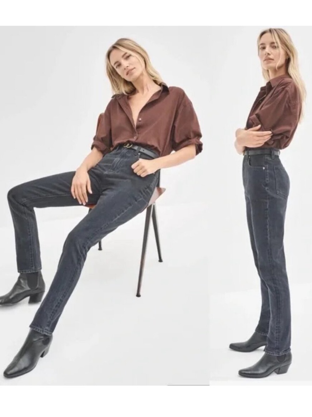 Artizia Denim Forum The Nina Super High Cigarette Jeans Size 27